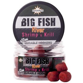   DYNAMITE BAITS BIG FISH RIVER SHRIMP-KRILL DURABLE HOOKERS 12mm