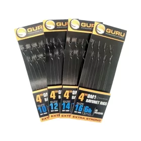   Guru Bayonets QM1 Ready Rig 4" size 14 - előkötött szerelék 14-s horoggal