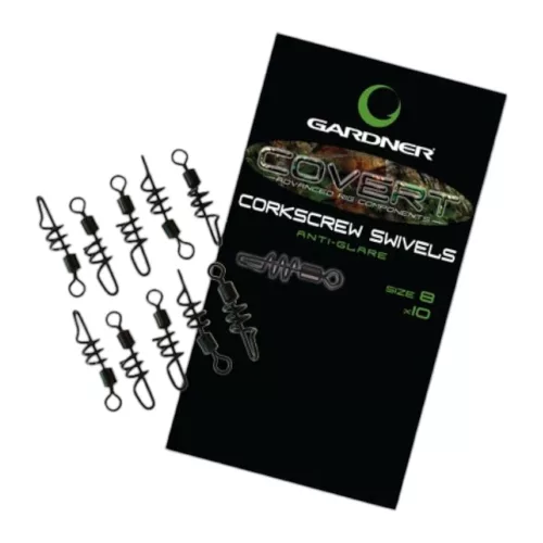 Gardner Covert Corkscrew Swivels - CarpHunter