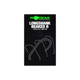 Korda Longshank Beaked Size 2 barbless - szakáll nélküli horog prémium Korda horgásztermék.