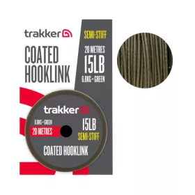   Trakker SEMI STIFF COATED HOOKLINK (45lb 11,3kg 20m) - Félkemény, bevonatos, fonott előkezsinór