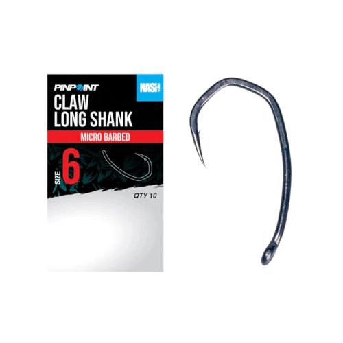 Nash Pinpoint Claw Long Shank horog 8 méret