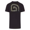 Trakker CR Logo T-shirt Black Camo - rövid ujjú póló XL-es méret