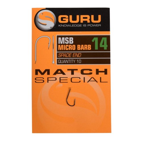 Guru match special horog 14 méret barbed