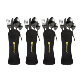 RidgeMonkey DLX Cutlery Set evőeszköz készlet 4 személyes - CarpHunter