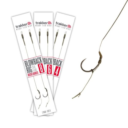 Trakker Blowback Rig 4 - szakállas előkötött horog