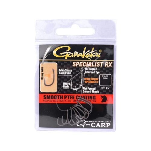 Gamakatsu G-CARP SPECIALIST RX HOOKS  - erősített horog 4 méret