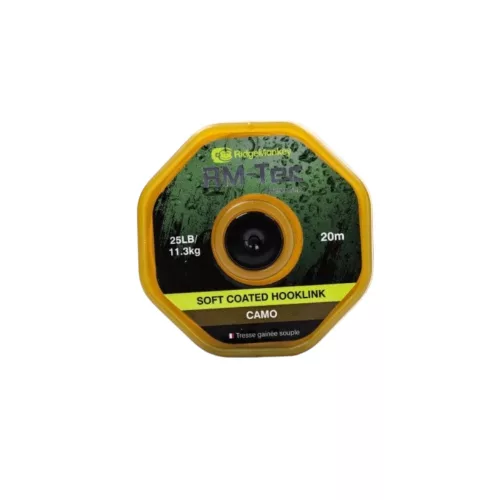 RidgeMonkey RM-Tec Soft Coated Hooklink előkezsinór 35lb Organic Brown - CarpHunter