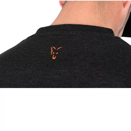 Fox Collection Balack & Orange t-shirt L - rövidujjú póló L méret prémium Fox International horgásztermék.