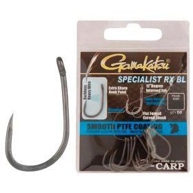   Gamakatsu G-CARP SPECIALIST RX BL HOOKS Grey # - Szakáll nélküli erősített horog 4 méret