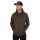 Fox Collection LW Hoody Green & Black - Kapucnis Zippzáras vékony pulóver M méret