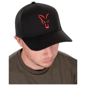 Fox Collection Black Orange Baseball Cap - baseball sapka