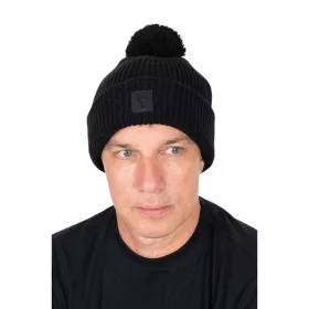 Fox Cable Knit Bobble Hat Khaki- bojtos sapka - CarpHunter