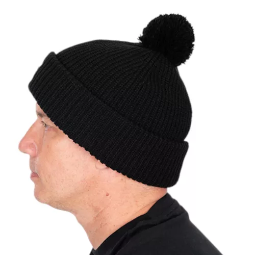 Fox Cable Knit Bobble Hat Khaki- bojtos sapka - CarpHunter