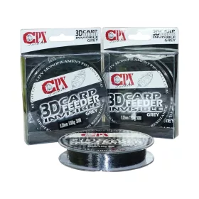 CPX - 3D CARP FEEDER INVISIBLE - Grey (Szürke) zsinór - 300m - 0,18mm prémium CPX horgásztermék.
