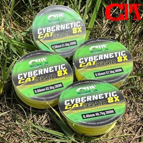 CPX Cybernetic CAT X8 Braid Line - fonott zsinór Yellow 300m - 0,60mm prémium CPX horgásztermék.