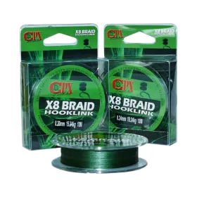 CPX X8 Braid Hooklink - 10m fonott előke - 0,08mm/4,52kg prémium CPX horgásztermék.