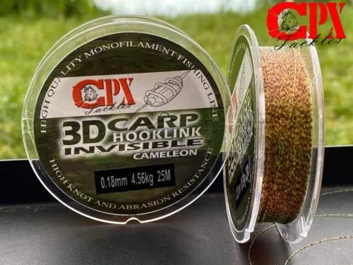 CPX - 3D Carp Hooklink Cameleon - Monofil előke zsinór 0,20mm prémium CPX horgásztermék.