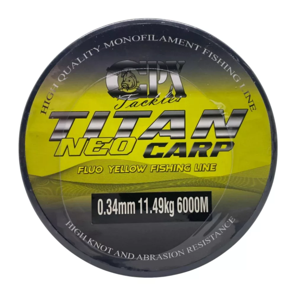 Nylon Powerline Carp X Noir, 0.34mm, Résistance 10.4kg, Bobine 1100m – Neuf