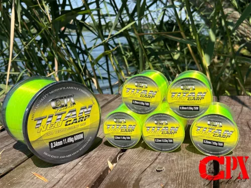 CPX Titan NEO CARP LINE zsinór - Fluo Yellow - 6.000m - 0,35mm prémium CPX horgásztermék.