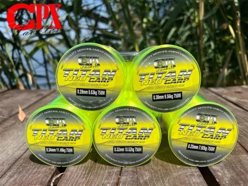 CPX Titan NEO CARP LINE zsinór - Fluo Yellow - 750m - 0,22mm prémium CPX horgásztermék.
