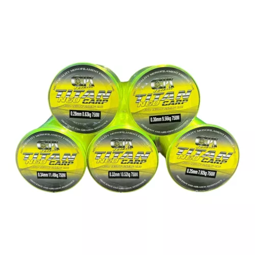 CPX Titan NEO CARP LINE zsinór - Fluo Yellow 750m - 0,28mm prémium CPX horgásztermék.