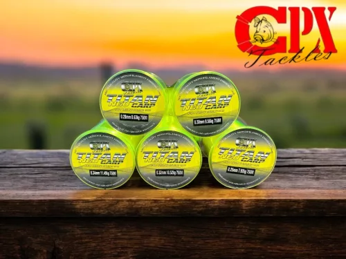 CPX Titan NEO CARP LINE zsinór - Fluo Yellow - 750m - 0,35mm prémium CPX horgásztermék.