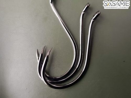 SASAME Octo Beak füles harcsázó horog - Black Nickel - 8/0