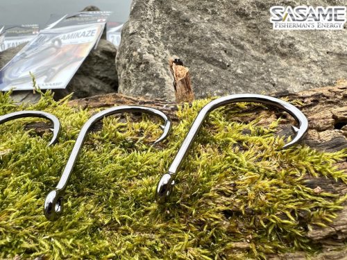 SASAME Kamikaze füles harcsázó horog - Black Nickel - 6/0