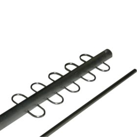   ICC ALU haltartó rúd (letekerhető verzió) 100cm, 10db akasztóval