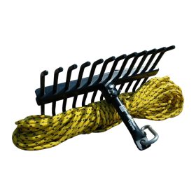 ICC Dobható hínárgereblye 20fm kötéllel+karabínerrel