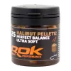 ROK Halibut DIPPELT Pellet 12mm - balanszírozott áztatott gumi pellet Barna - CarpHunter