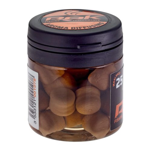 ROK Halibut DIPPELT Pellet 12mm - balanszírozott áztatott gumi pellet Barna