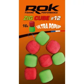 ROK Zig Cube Mix 12mm - Piros/Zöld - CarpHunter