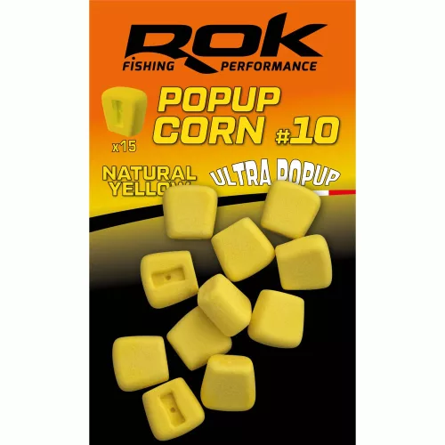 ROK POPUP CORN Natural yellow - kukorica sárga gumi kukorica - 12-es Balanszírozott - CarpHunter