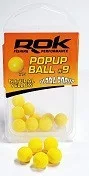 ROK Ball Natural yellow - natúr sárga gumi mini bojli  - 9 Ultra POPUP - CarpHunter