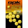 ROK Ball Natural yellow - natúr sárga gumi mini bojli - 9 Ballanszírozott - CarpHunter