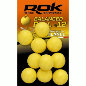 ROK Ball Natural yellow - natúr sárga gumi mini bojli - 12 Ballanszírozott - CarpHunter