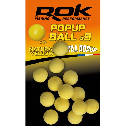 ROK Ball Natural yellow - natúr sárga gumi mini bojli - 12 Ballanszírozott