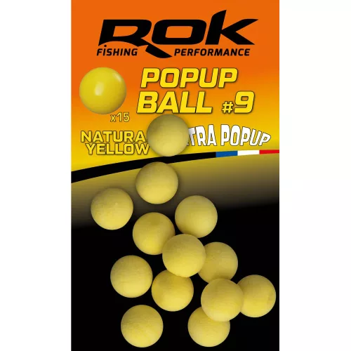 ROK Ball Natural yellow - natúr sárga gumi mini bojli - 12 Ballanszírozott - CarpHunter