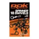 ROK Spinner Swivels - spinner forgó 4-os - CarpHunter