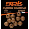 ROK RUBBER Beads 6mm - Gumigyöngy 6mm Barna - CarpHunter