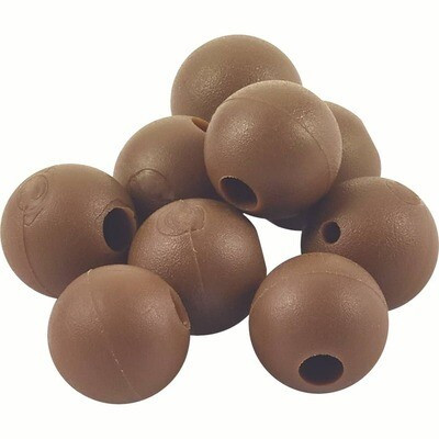 ROK RUBBER Beads 6mm - Gumigyöngy 6mm Barna