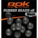 ROK RUBBER Beads 8 mm - 8mm-s Gumigyöngy Fekete - CarpHunter