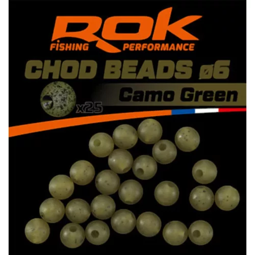 ROK RUBBER Beads 6mm - Gumigyöngy 6mm Camo Barna - CarpHunter