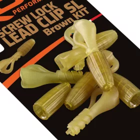 ROK Screw Lock Lead Clip SL - csavaros ólomkapocs barna - CarpHunter