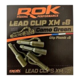 ROK Lead Clip XM - ólomkapocs Camo Zöld