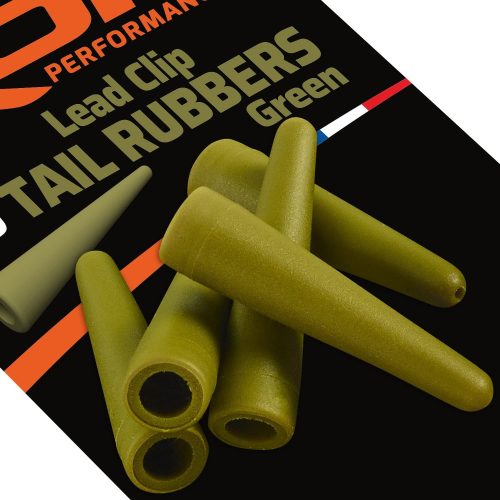 ROK Lead Clip TAIL RUBBER - ólomkapocs záró gumi Camo Zöld