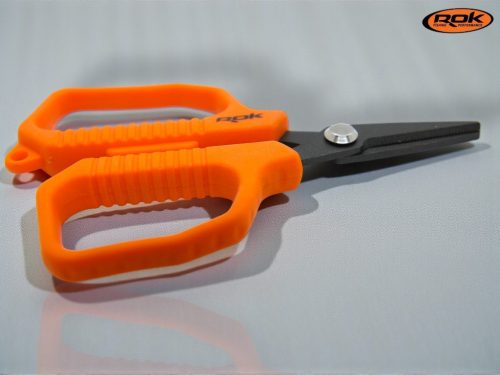 ROK SOFT Scissors - Puha szilikon markolatú olló - narancs