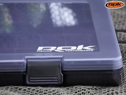 ROK HOOKBAIT BOX 371 - Horogcsalis doboz 35,5cm x 23cm x 3cm - Áttetsző - CarpHunter